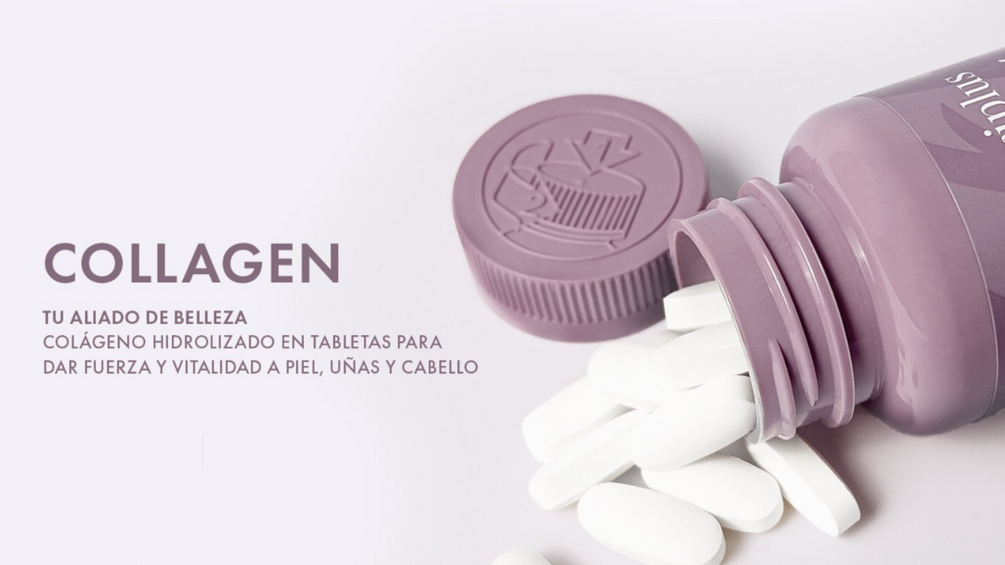 Colágeno en tabletas, adicionado con Vitamina C