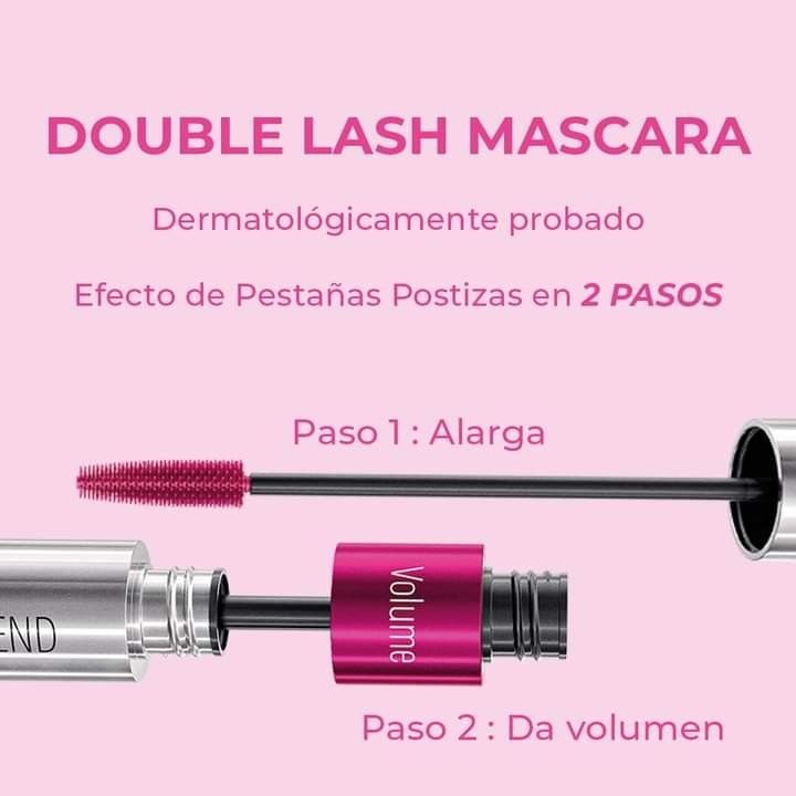 Double Lash Extend Máscara de pestañas (Efecto postizas)