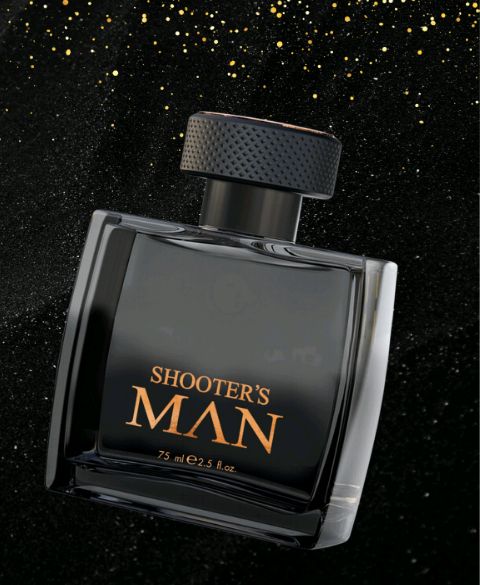 Shooter's Man Black agua de perfume para hombre.