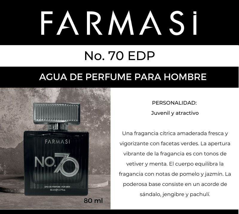 Fragancia Hombre No. 70 Agua de Perfume