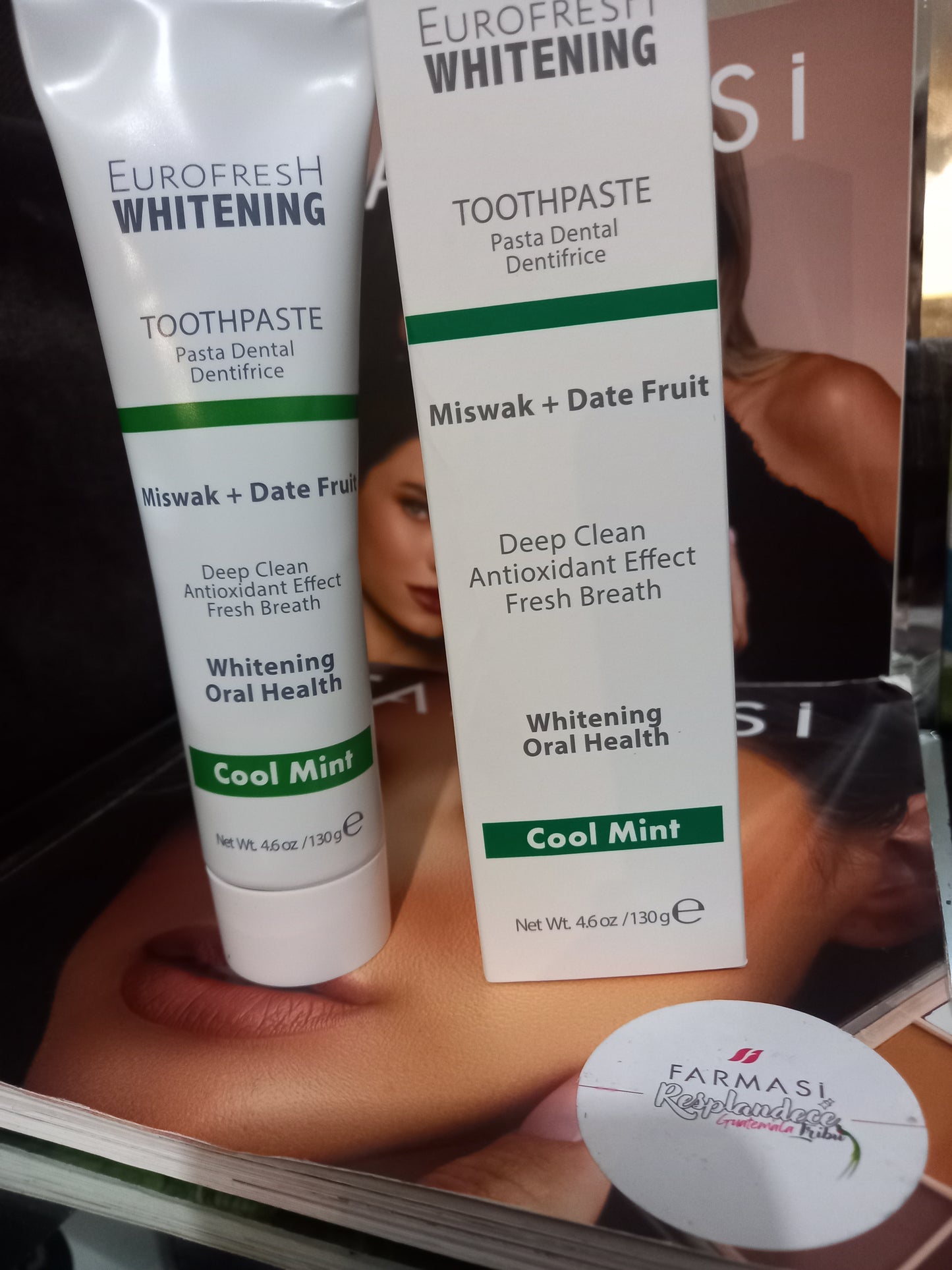 PASTA DENTAL EUROFRESH WHITENING MISWAK & DATIL